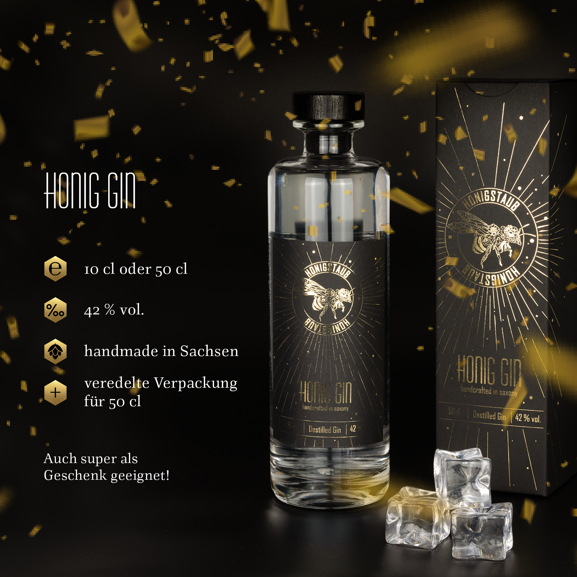 Honigstaub Honig Gin 10cl 