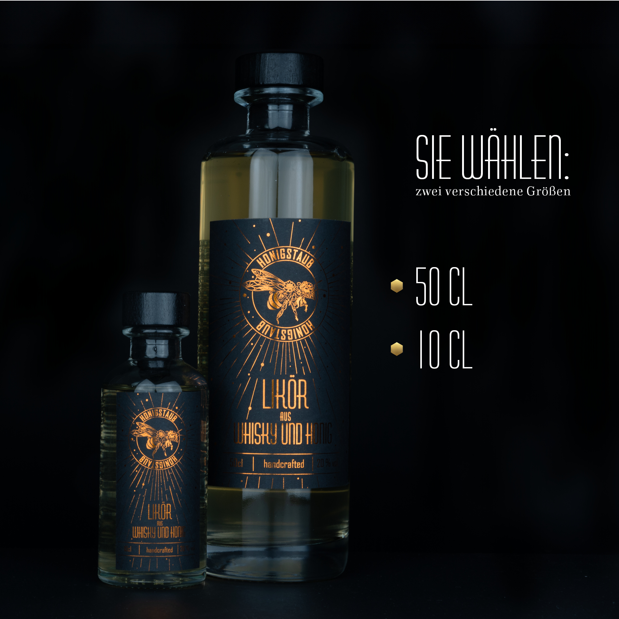 Honigstaub Whisky Honig Likör 10cl 