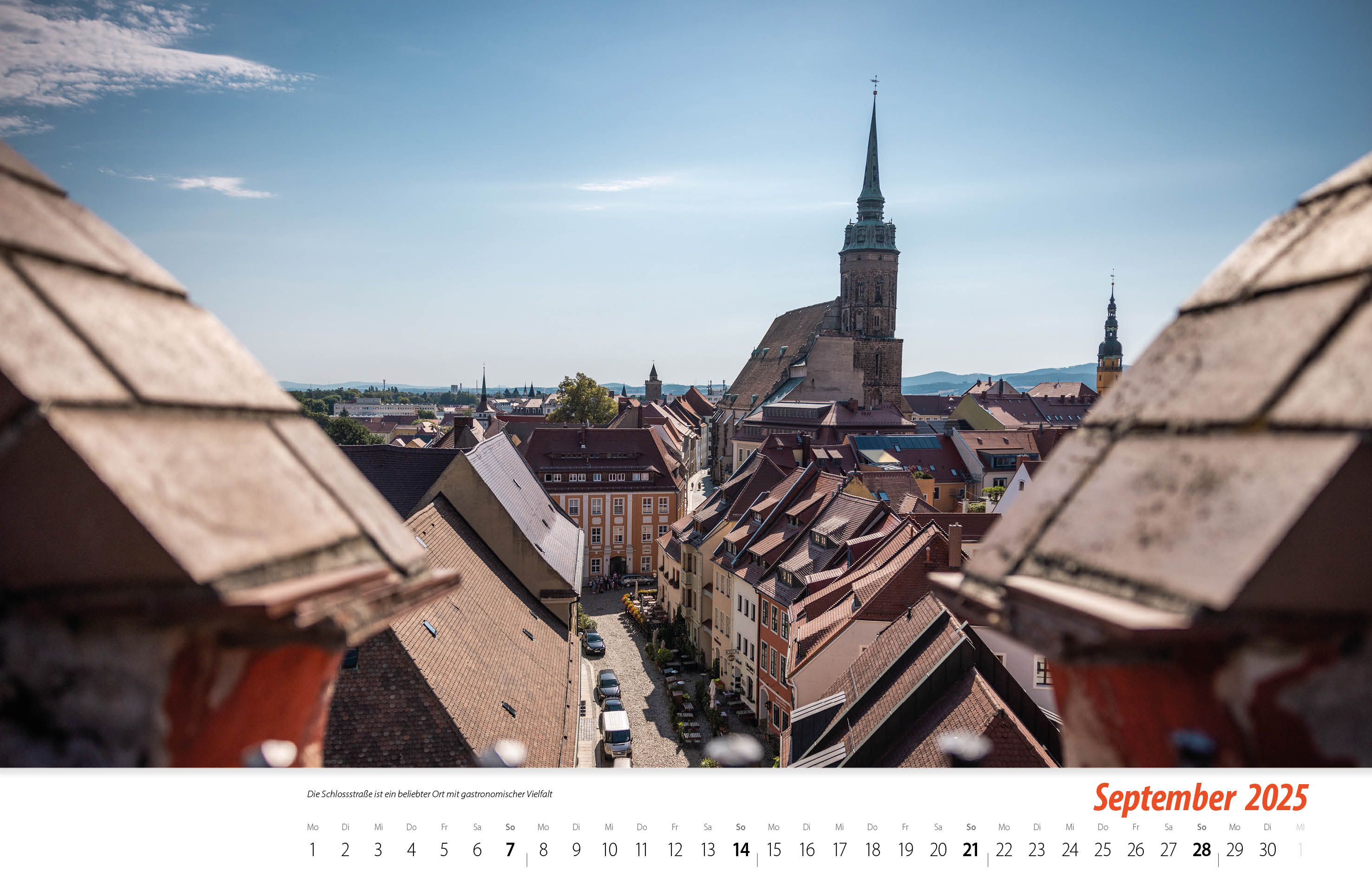 Bautzen Kalender 2025 vorgedruckt September 2025