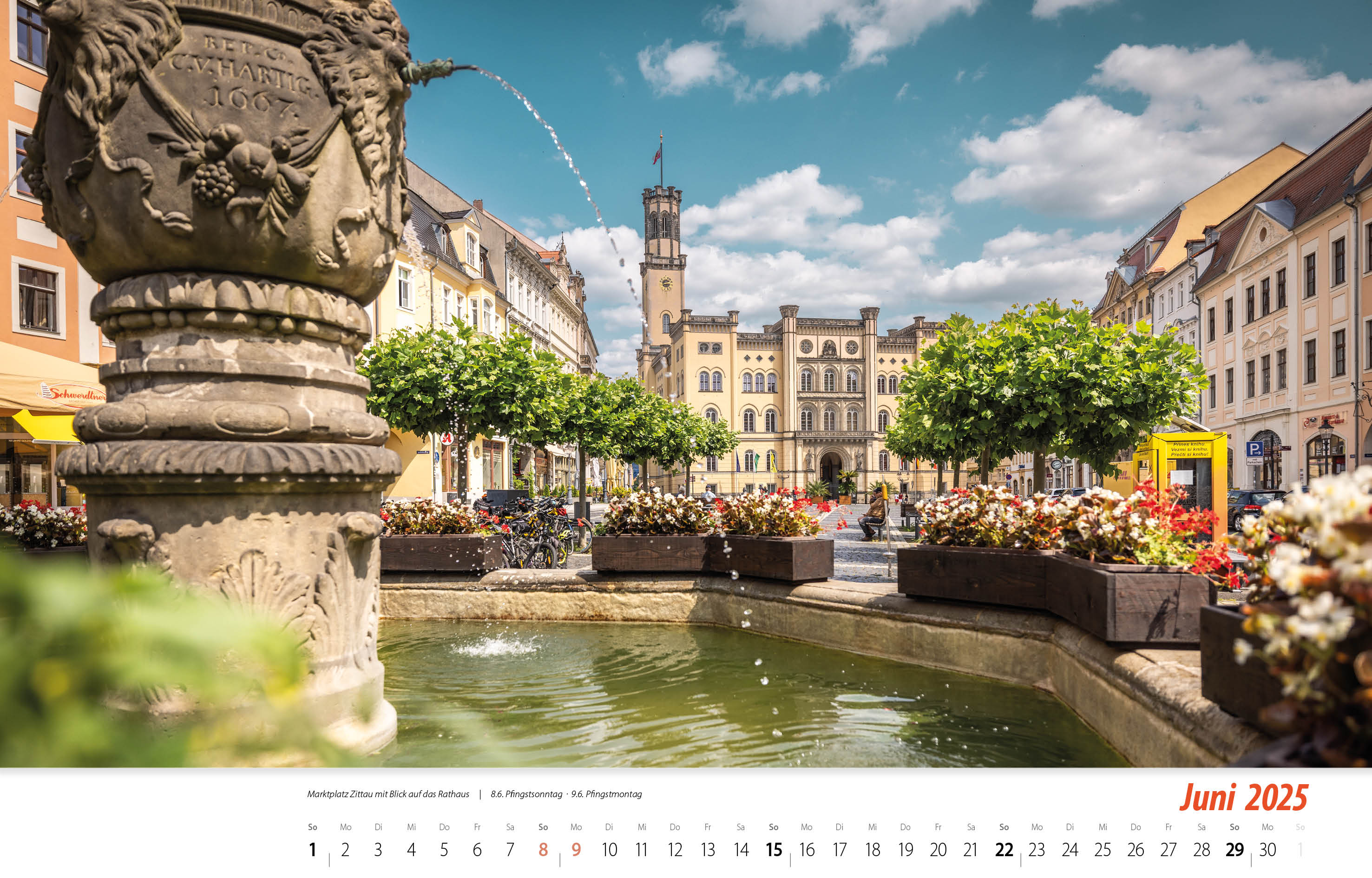 Oberlausitz Kalender 2025 personalisierbar  Juni 2025
